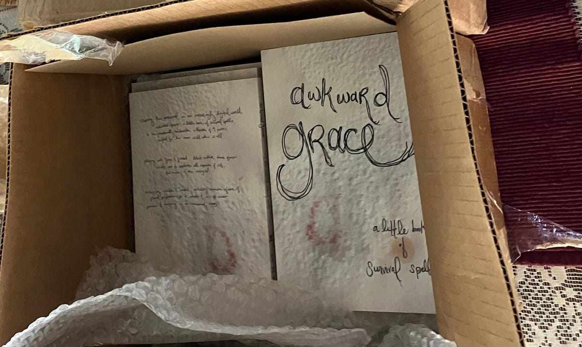 awkward grace... a little book of survival spells is published!